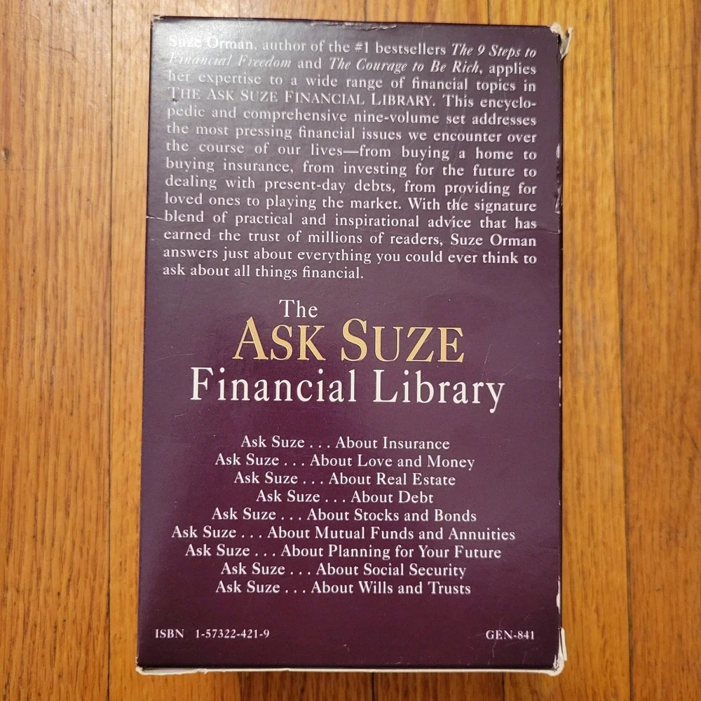 Ask Suze Financial Library 9 Volume Set Suze Orman Complete Collection‎ Gift